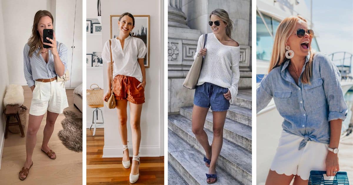 Stylish Tops for Linen Shorts