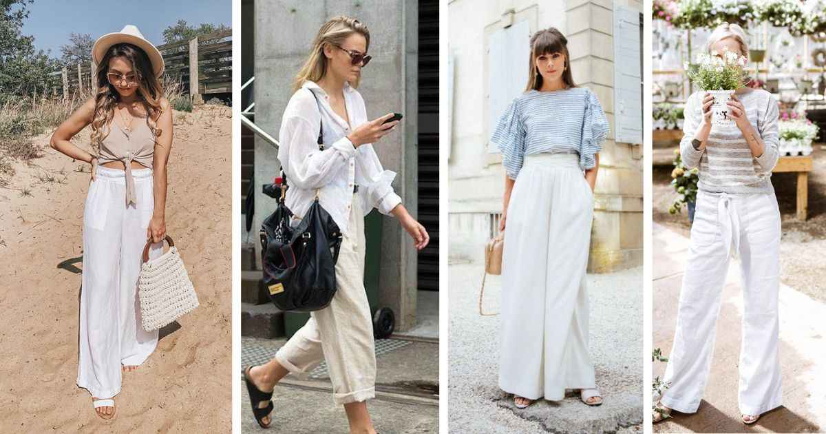 White Linen Pants Styles 