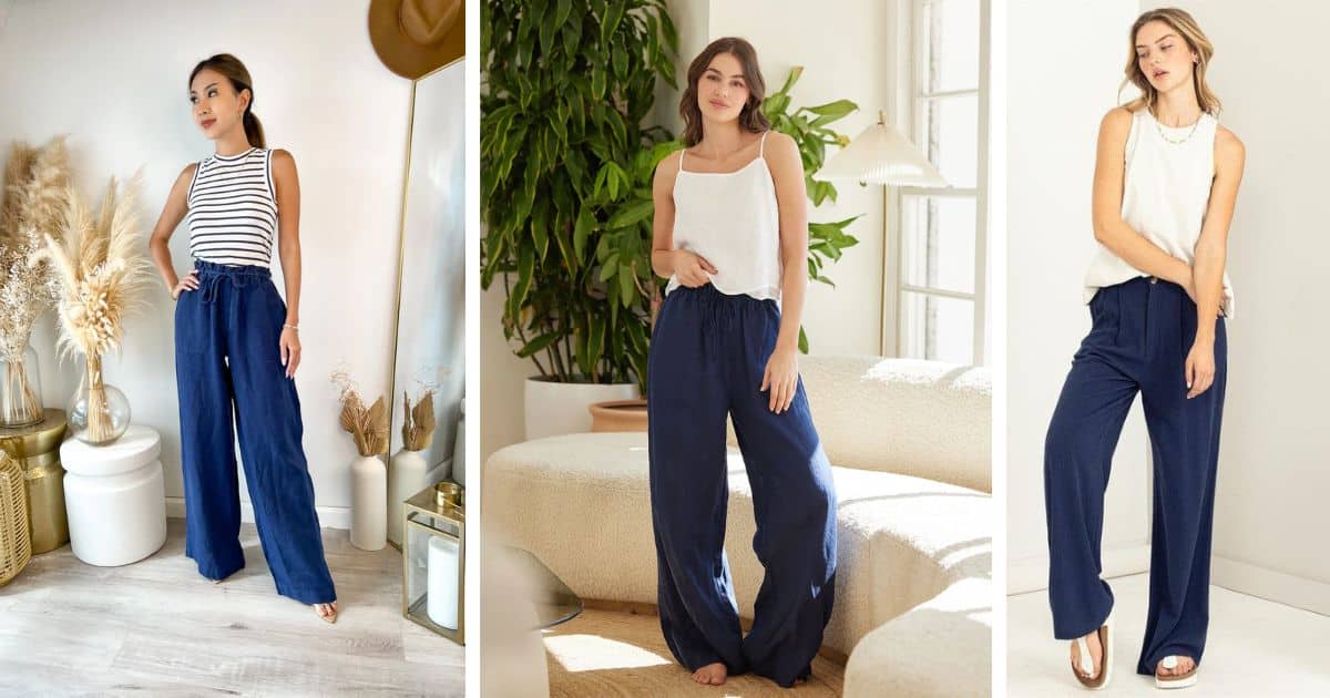 The Versatility of Blue Linen Pants