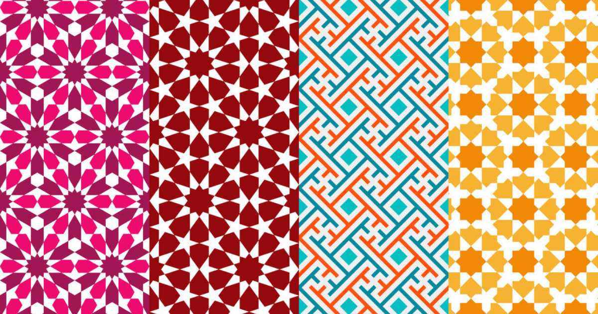 Contemporary Geometric and Abstract Floral Linen Patterns
