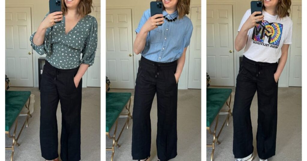 How to Wear Black Linen Pants?